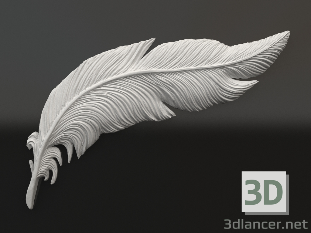 modèle 3D Élément décoratif en plâtre DE 060 2 (700x476x43) - preview