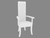 Chair with armrests Domina Bianco