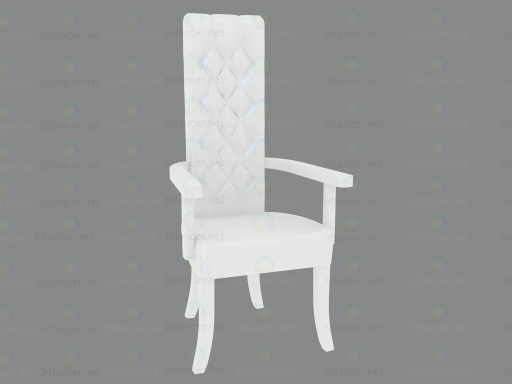 3d model Silla con brazos Domina Bianco - vista previa