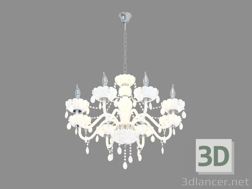 3d model Chandelier A3964LM-8WH - preview