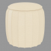 3d model Pouf in leather upholstery PFTOD - preview