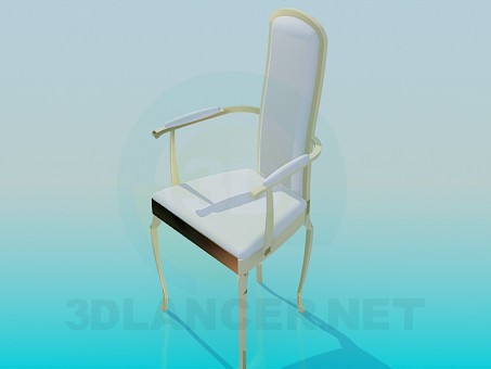 3d model Chair white - preview 3d model Chair white - preview