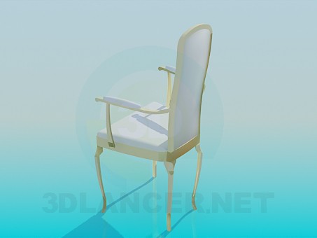 3d model Chair white - preview 3d model Chair white - preview