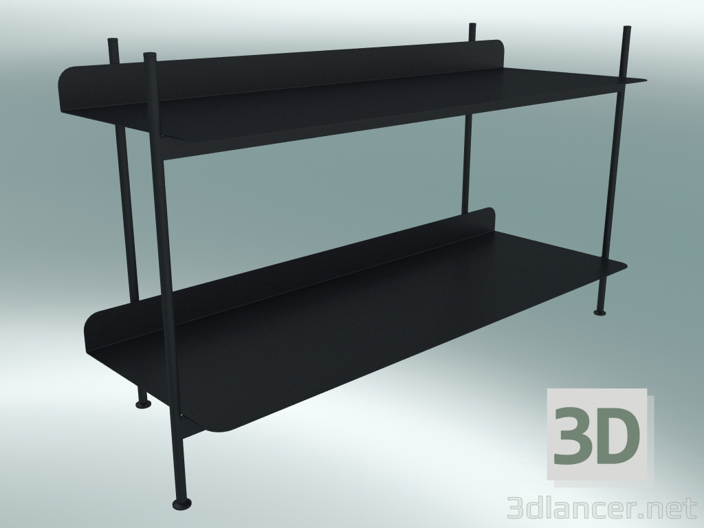 modèle 3D Compilation du système de rack (configuration 1, noir) - preview