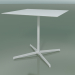 modèle 3D Table carrée 5550 (H 72,5 - 79x79 cm, Blanc, V12) - preview