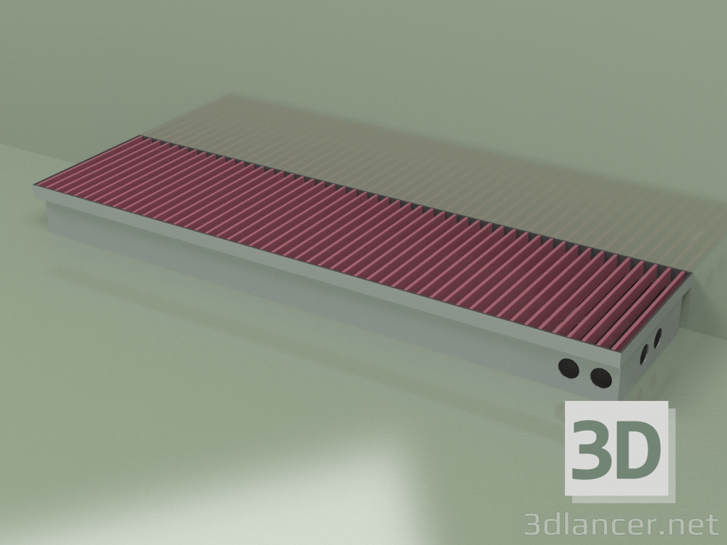 modello 3D Convettore canalizzabile - Aquilo FMK (260x1000x90, RAL 4002) - anteprima