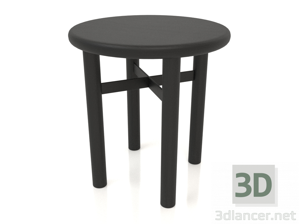 modello 3D Sgabello (estremità arrotondata) JT 032 (P=400x430, legno nero) - anteprima