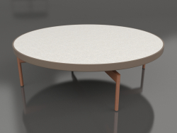 Round coffee table Ø120 (Bronze, DEKTON Sirocco)