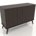 modèle 3D Commode 4 tiroirs 1200x400x800 mm (frêne noyer) - preview