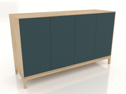 Móvel de TV FARGO com fachadas fresadas 1600x500x950 mm (onda do mar, carvalho clareado, opção 1)