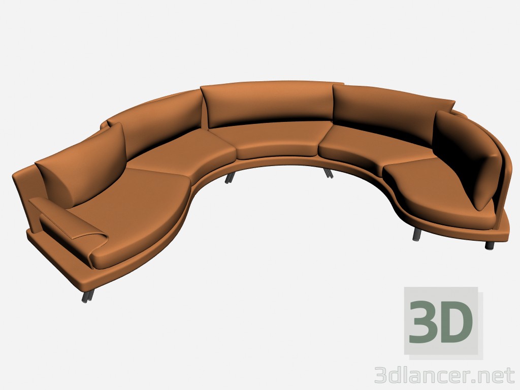 3D Modell Sofa Super Roy Esecuzione Speciale 20 - Vorschau