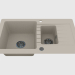 3D modeli Yıkama, kurutma için kanatlı 1,5 kase - alabaster Zorba (ZQZ A513) - önizleme