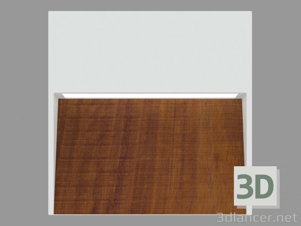 3d model Wall lamp SKILL SQUARE WOOD (L9260W) - preview