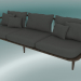 3d model Sofa Triple Fly (SC12, 80x240 N 70cm, Smoked oiled oak with Hot Madison 093) - preview