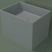 modèle 3D Vasque à poser (01UN22101, gris argenté C35, L 48, P 36, H 36 cm) - preview