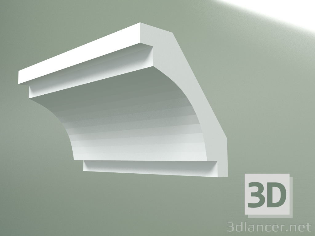 3D modeli Alçı korniş (tavan kaidesi) KT148 - önizleme