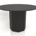 3D modeli Yemek masası DT 11 (D=1200х750, ahşap siyah) - önizleme