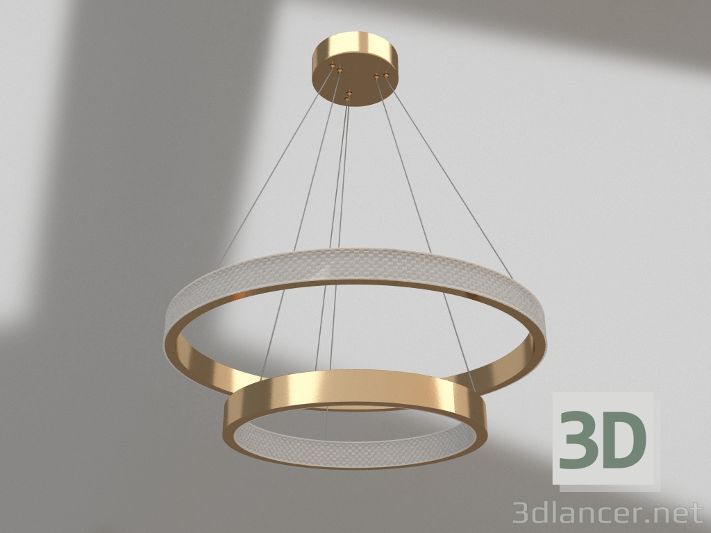 modèle 3D Pendentif Selena or mat (07662,33) - preview