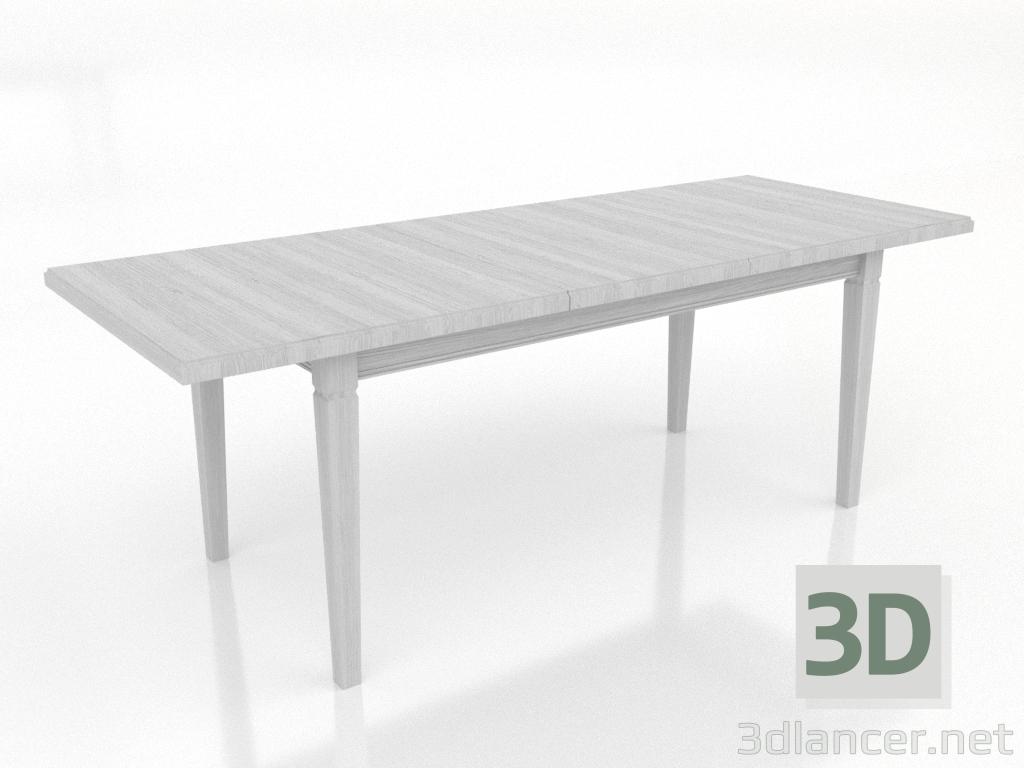 3d model Dining table TRANSFORM 2100x800 mm (extendable, white RAL 9010) - preview 3d model Dining table TRANSFORM 2100x800 mm (extendable, white RAL 9010) - preview