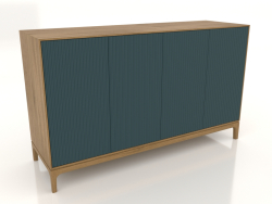 Mobile TV FARGO con frontali fresati 1600x500x950 mm (onda marina, rovere naturale, opzione 1)