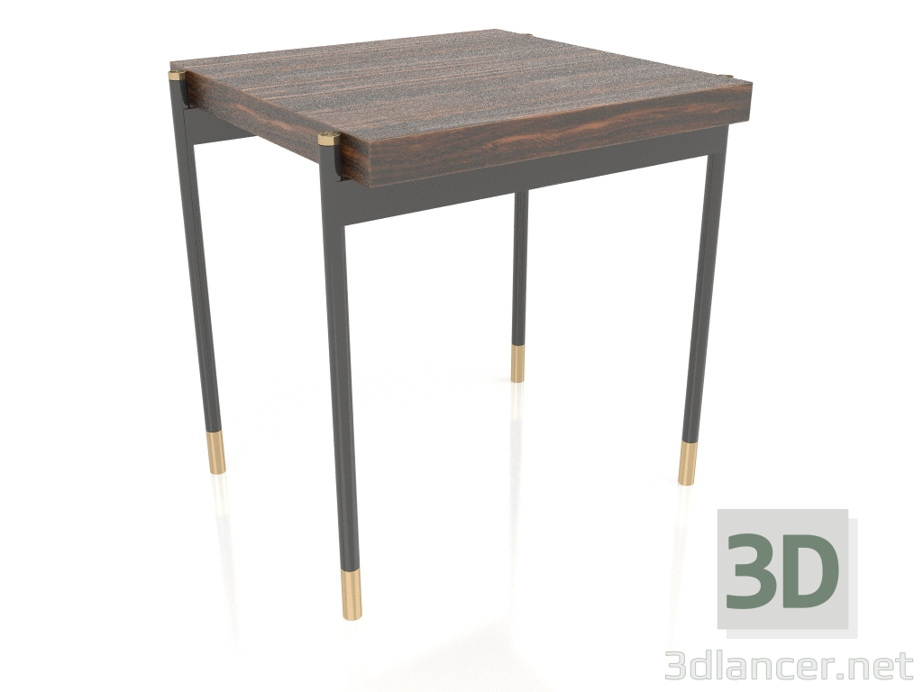 3d model Mesa auxiliar, acabado chapa de ébano, lacado negro mate (49x45x50 cm) - vista previa