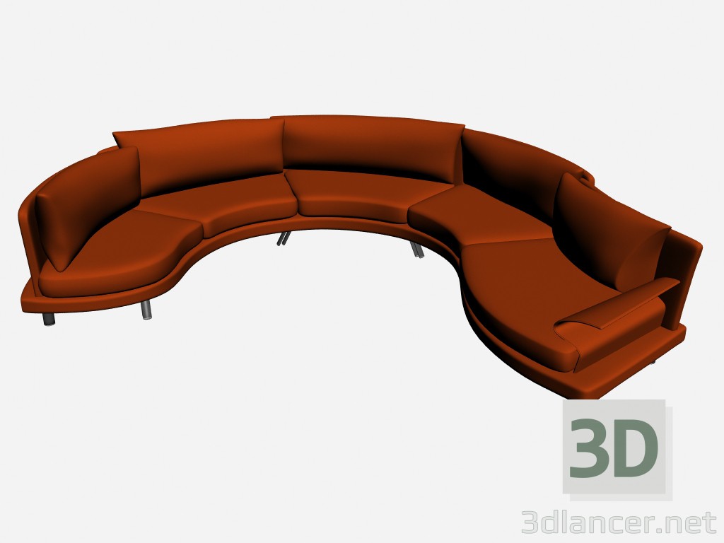 modello 3D Divano Super roy esecuzione speciale 21 - anteprima