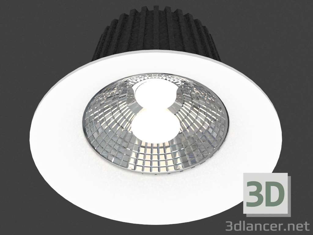 modello 3D Apparecchio da incasso a LED (DL18838_16W Bianco R Dim 4000K) - anteprima