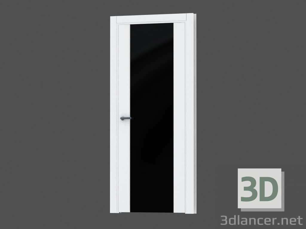 3d model Puerta de interroom (78.01 negro) - vista previa