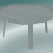 modèle 3D Table basse Around (grande, grise) - preview