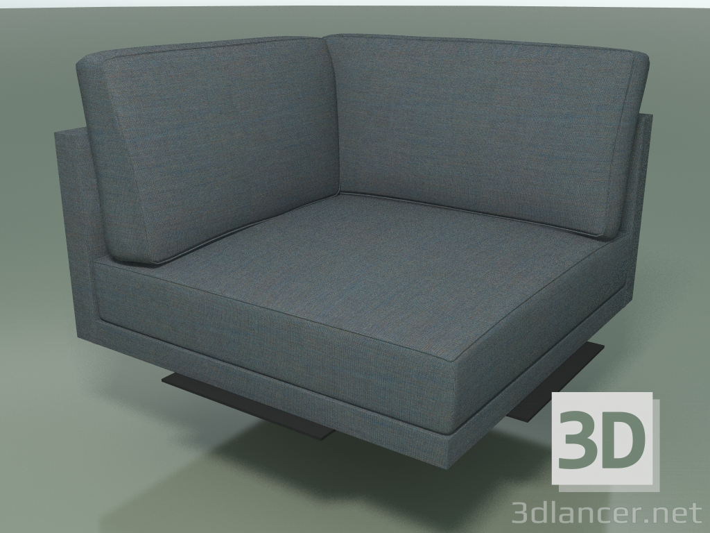 3d model Corner module 5254 (90 °, L, H-legs, one-color upholstery) - preview