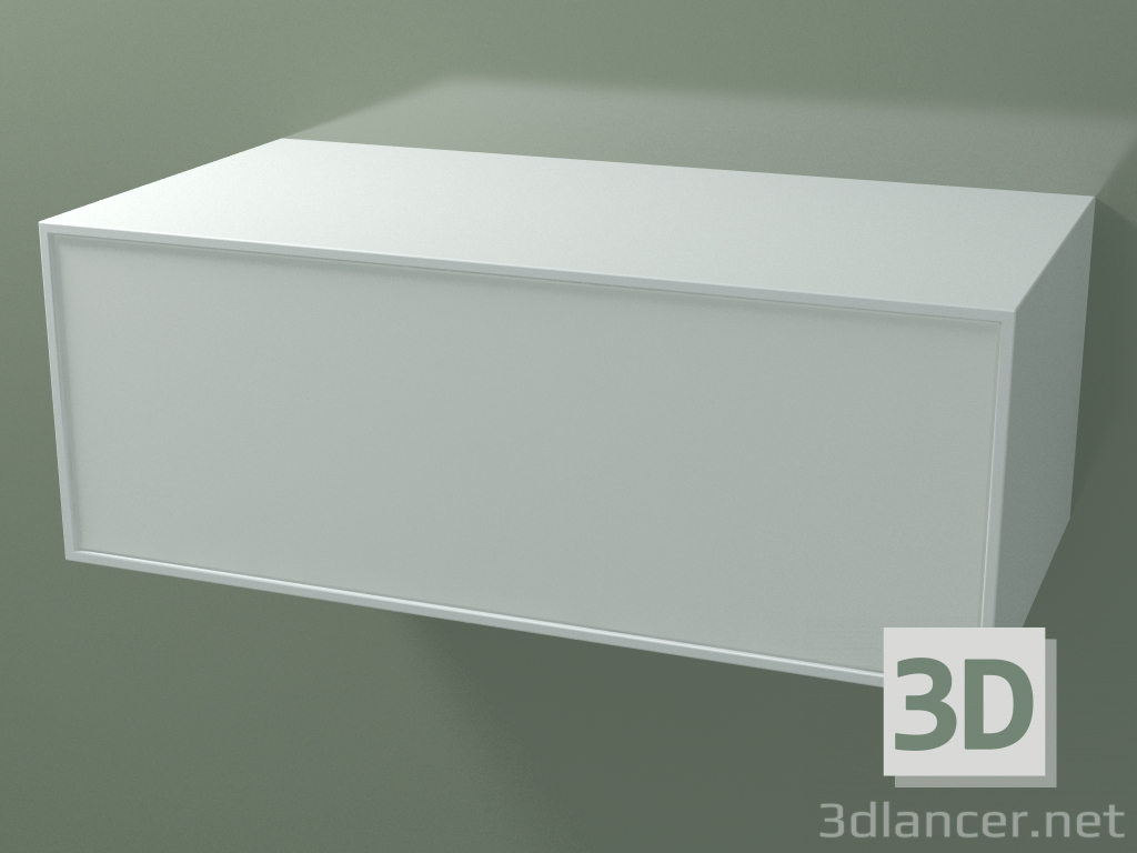 3D Modell Box (8AUD B01, Gletscherweiß C01, HPL P01, L 96, P 50, H 36 cm) - Vorschau