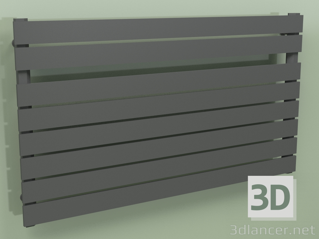 3d model Barra de toalla calefactable - Muna (680 x 1200, RAL - 9005) - vista previa