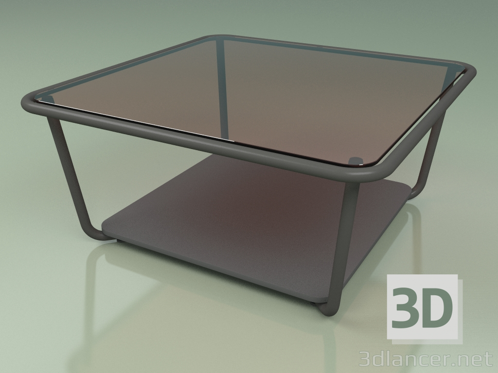 3d модель Стол кофейный 001 (Bronzed Glass, Metal Smoke, HPL Grey) – превью