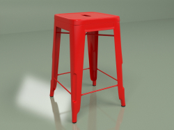 Chaise semi-bar Marais Color (rouge)