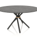 3d model Dining table Hector 140 (Dark Concrete, Black Gray) - preview