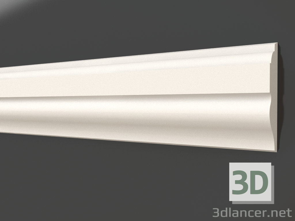 3d model Plaster molding LG 050 (80x22) - preview