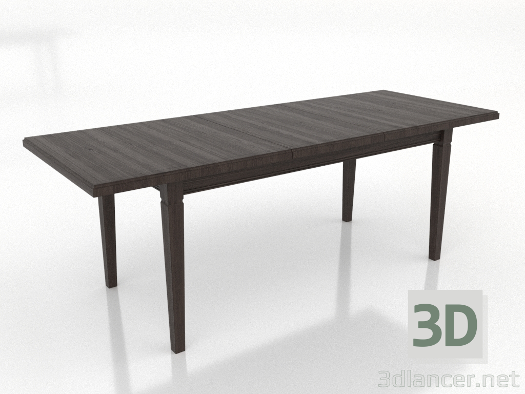 3d model Dining table TRANSFORM 2100x800 mm (extendable, ash walnut) - preview 3d model Dining table TRANSFORM 2100x800 mm (extendable, ash walnut) - preview