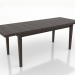 modello 3D Tavolo da pranzo TRANSFORM 2100x800 mm (allungabile, frassino noce) - anteprima