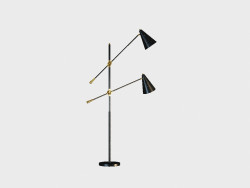 Torchiere FLOOR LAMP DOUBLE OSTER (FL041-2-ABG)
