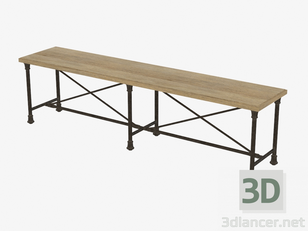 3d model Large bench LUZERN LARGE BENCH (7801.1120L) - preview