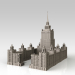 modello 3D di Hotel Ucraina Mosca comprare - rendering