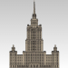 modello 3D di Hotel Ucraina Mosca comprare - rendering