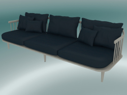 Mosca tripla do sofá (SC12, 80x240 N 70cm, carvalho oleado branco com Harald 2 182)