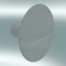modello 3D Appendiabiti Dots Wood (Ø6,5 cm, Grigio) - anteprima