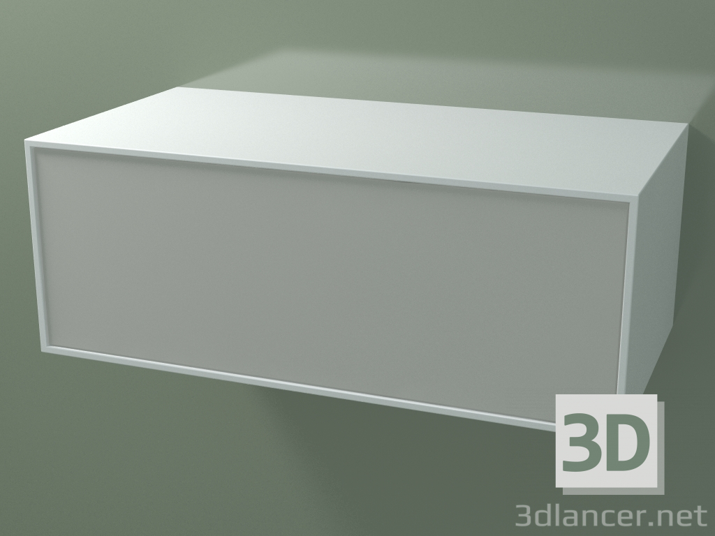 3 डी मॉडल बॉक्स (8AUDВB01, ग्लेशियर व्हाइट C01, HPL P02, L 96, P 50, H 36 सेमी) - पूर्वावलोकन