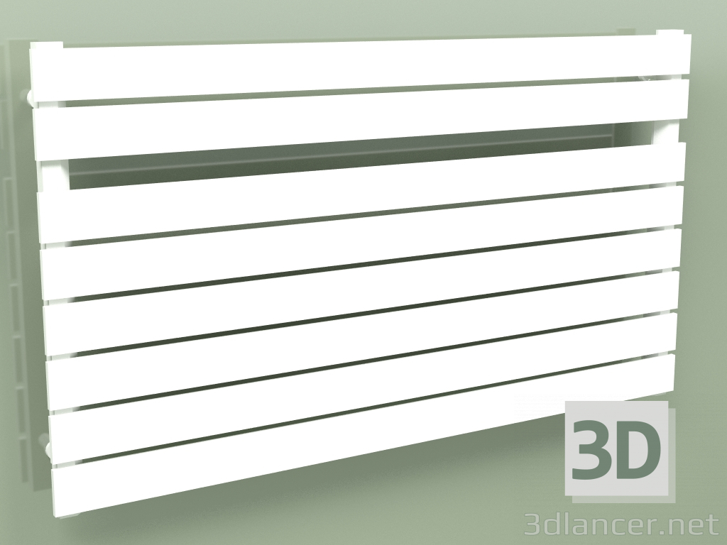 3D modeli Isıtmalı havlu askısı - Muna (680 x 1200, RAL - 9016) - önizleme
