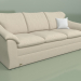 3d model Triple sofa Vilnius - preview