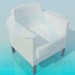 3d model Sillón cubierto de nieve - vista previa