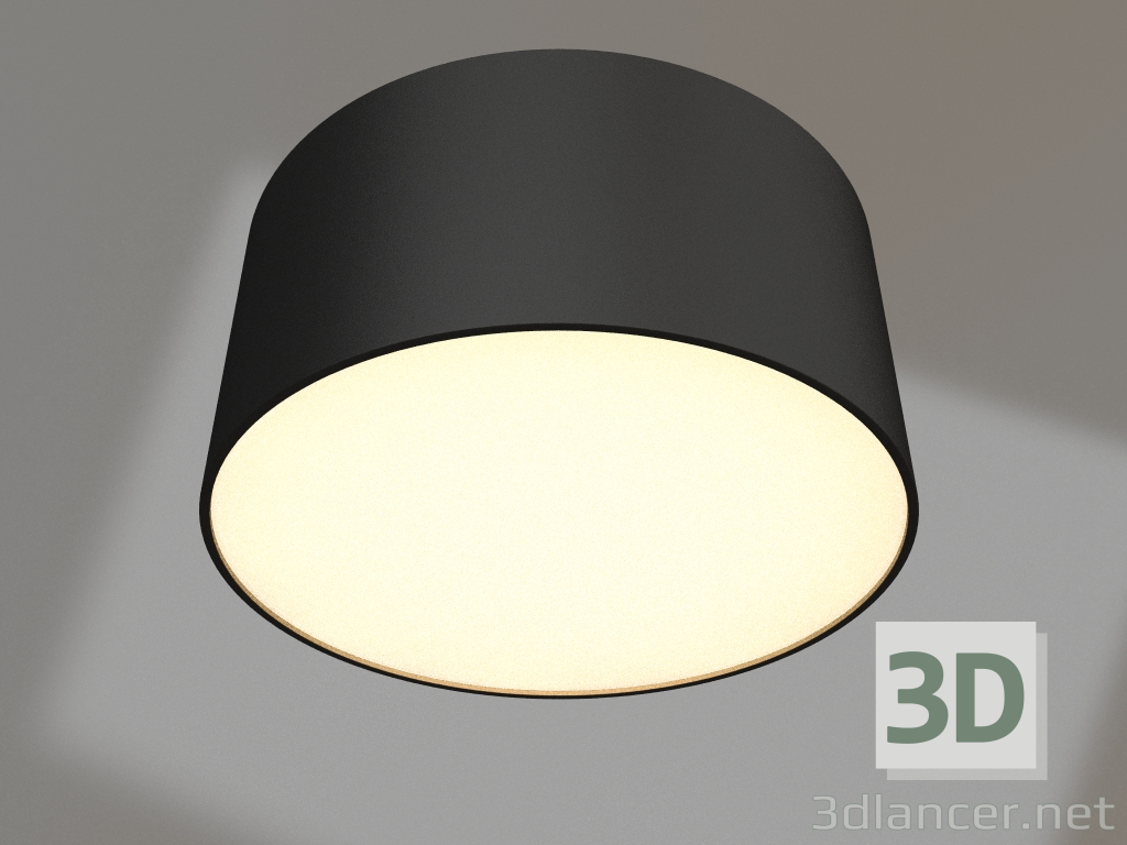 modèle 3D Lampe SP-RONDO-140B-18W Blanc Chaud - preview