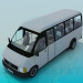 3d model Minibus - vista previa
